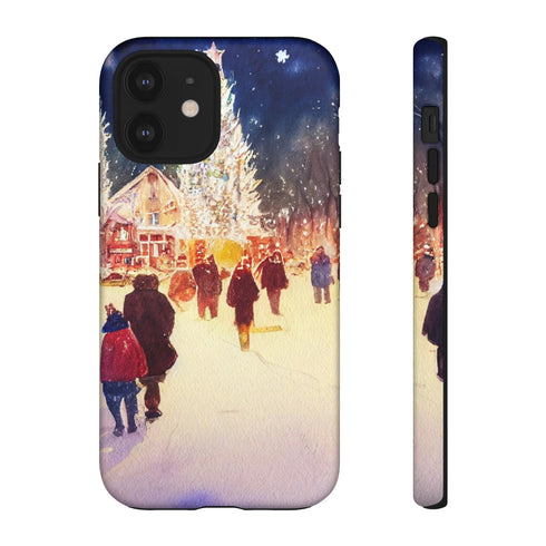 A Christmas Market in Denver Colorado - Impact Resistant Phone Case iPhone 12 Matte
